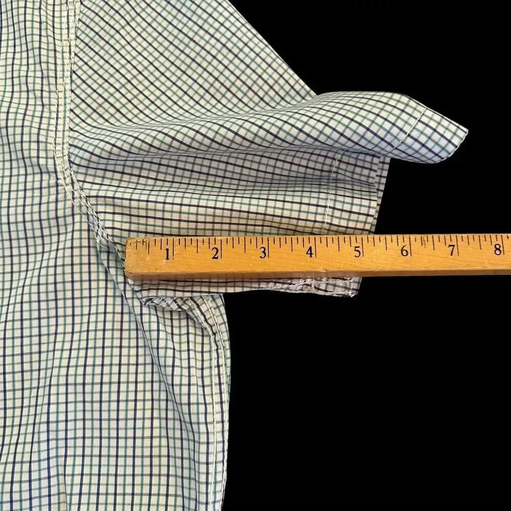 Reunion Men's Plaid Short Sleeve Button Down Shirt XL